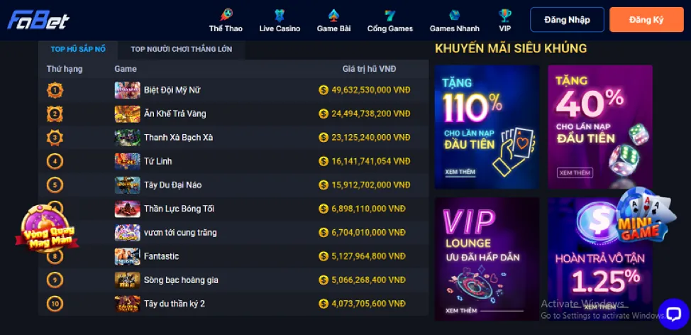 Ưu đãi sự kiện s6666 win